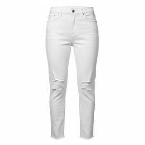 Madewell 9" High-Rise Skinny Crop Jeans White Distressed Casual Party Country